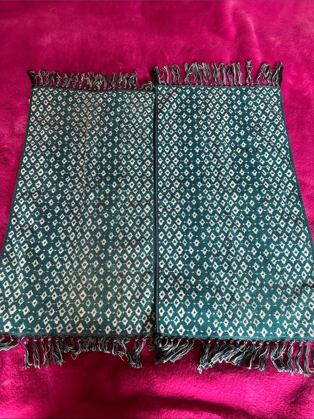 Anthropologie Tisa Diamond Hand Towel